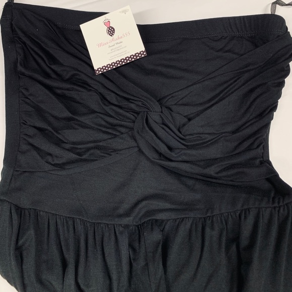 ✨LAST ONE✨Black tube side chic wide leg jumpsuit - Picture 8 of 8